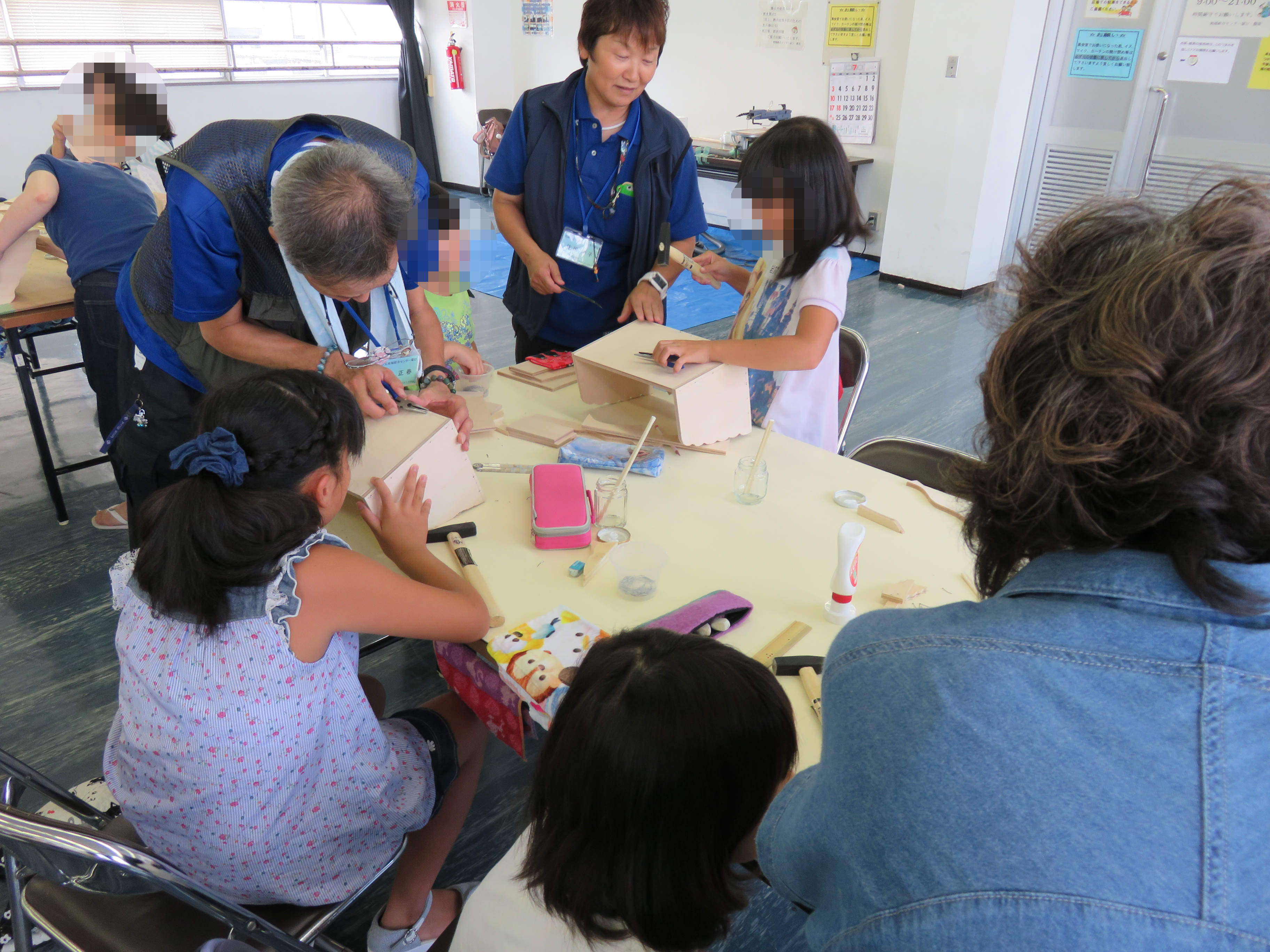 夏休み小学生工作 木工 教室 開催されました 16 0801 尼崎市立地域総合センター塚口