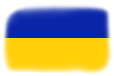 ウクライナ国旗　青と黄色